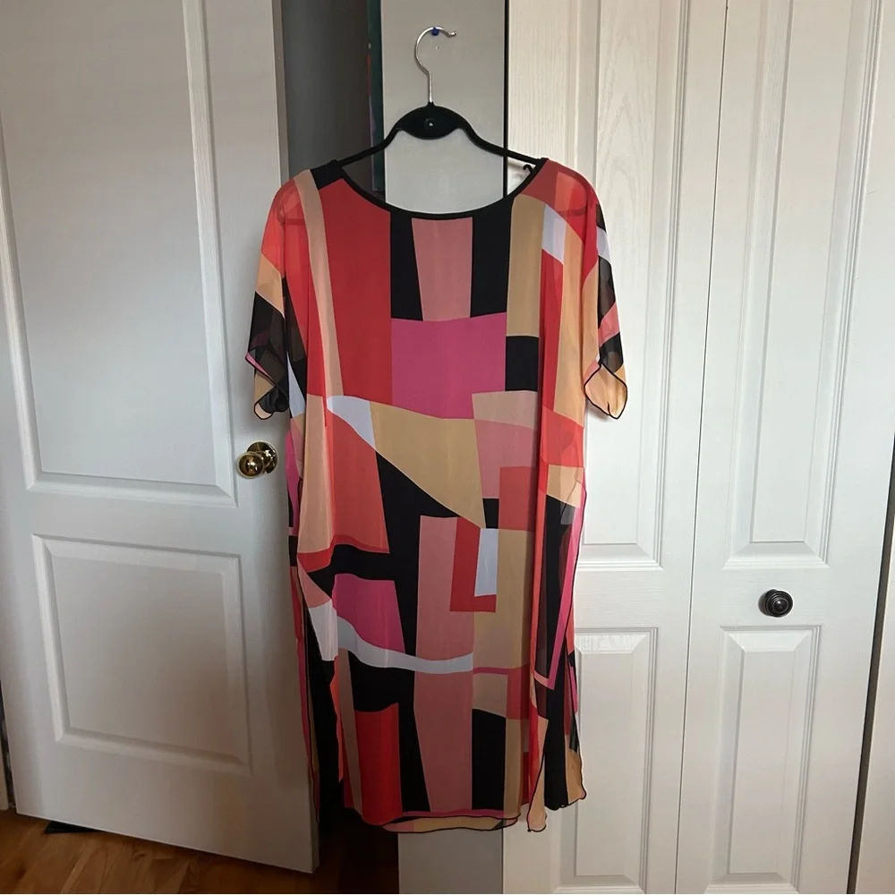 Joseph Ribkoff Multicolor Geometric Dress - Picture 8 of 8
